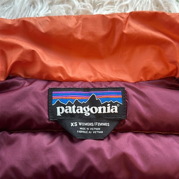 Patagonia orange lightweight down sweater vest womens XS - Picture 6 of 10